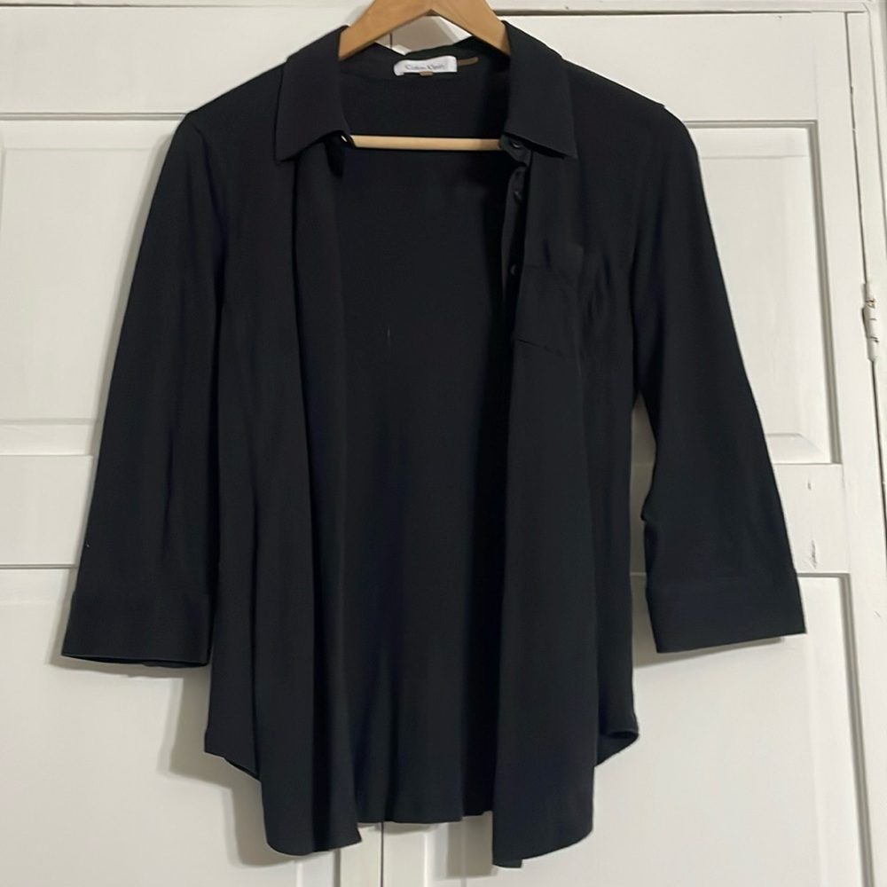 Calvin Klein Women’s Black Button Up